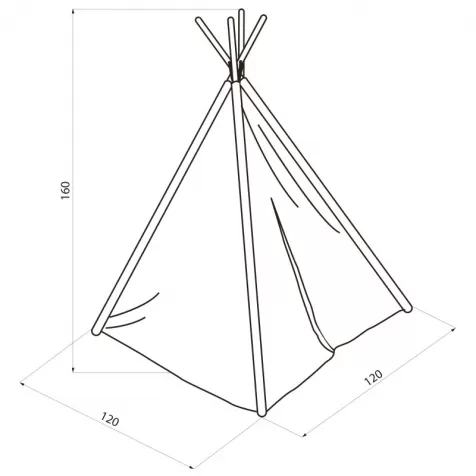 teepee tent world map - tenda mappa del mondo - bianco e nero