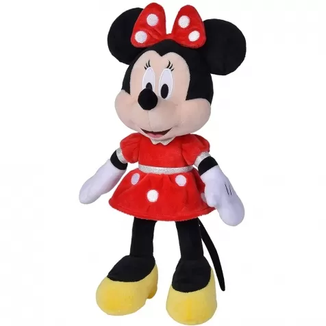 disney peluche minnie abito rosso 35cm