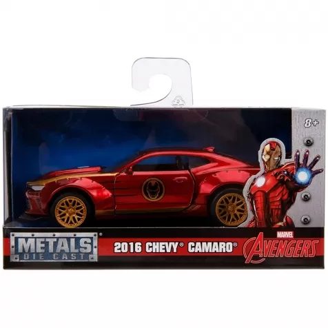 marvel iron man chevy camaro ss del 2016 - 1:32 die-cast