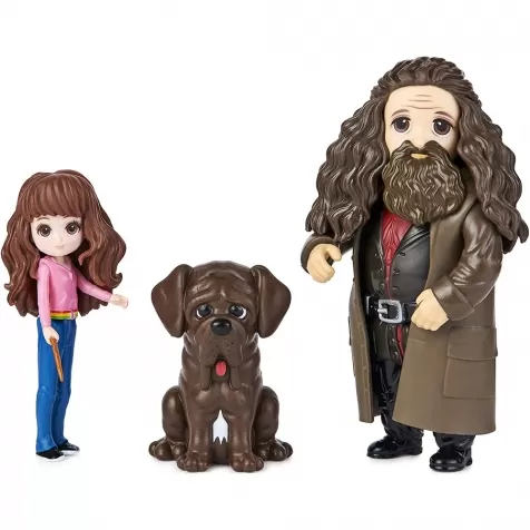 harry potter - set amicizia hermione e hagrid - small doll 8cm articolata