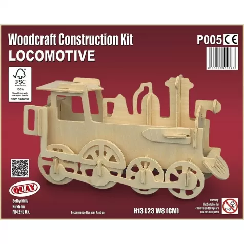 locomotive - kit di costruzioni in legno (certificazione fsc)