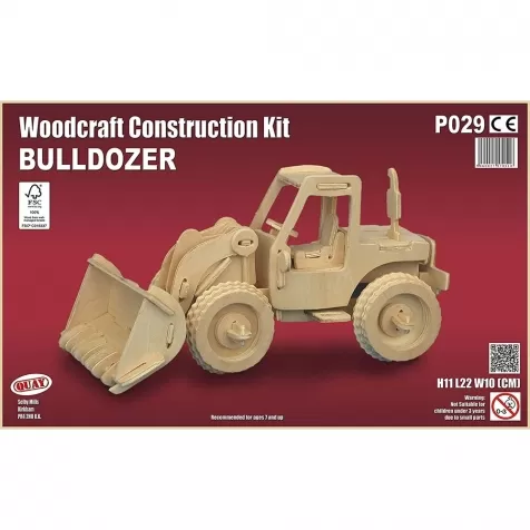 bulldozer - kit di costruzioni in legno (certificazione fsc)