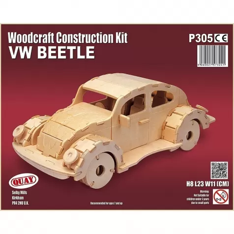vw beetle - kit di costruzioni in legno (certificazione fsc): 1