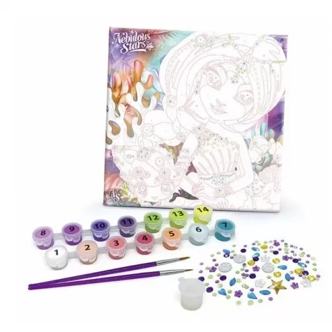 nebulous stars - fatine - pittura coi numeri su tela