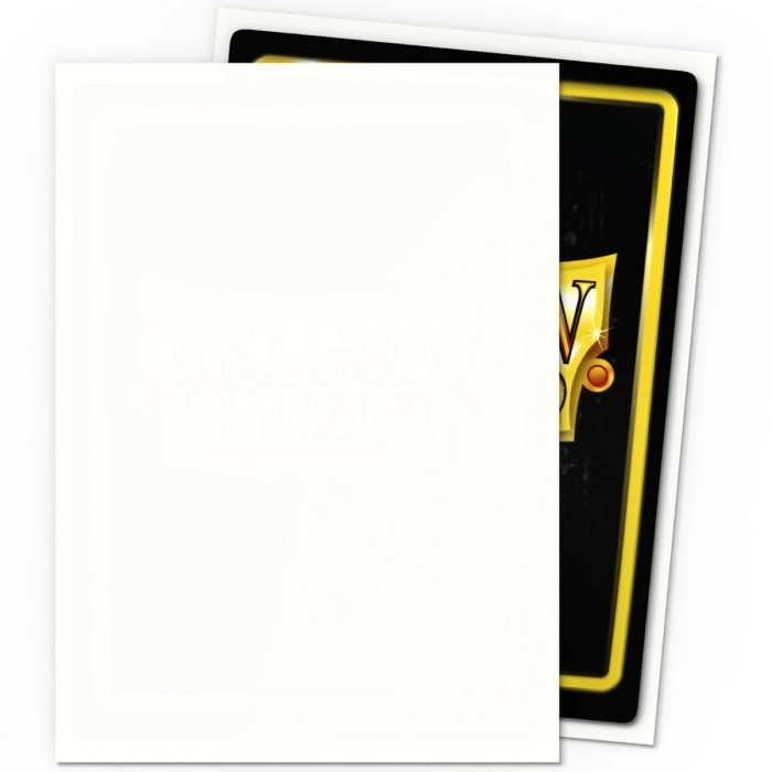 dragon shield standard sleeves - matte white (100 bustine protettive)