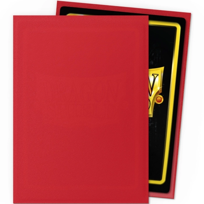 dragon shield standard sleeves - ruby matte (100 bustine protettive)