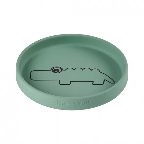 piatto in silicone alimentare croco - verde