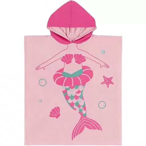 accappatoio poncho kids marietta la sirena (2-6 anni)