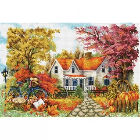 autumn days - diamond dotz intermediate dd15.025 90x61cm