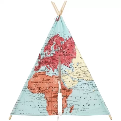 teepee tent world map - tenda mappa del mondo - sunny a colori