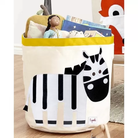 cesto portatutto - zebra - 100% cotone