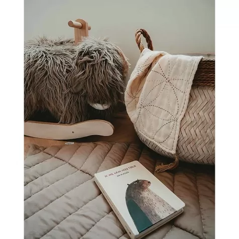 leaf mats - tappeto gioco - marrone - 128x96 cm - cotone bio - il match perfetto per il tuo tappeto!