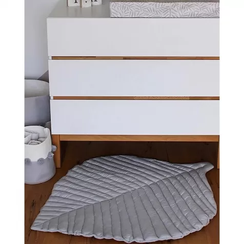 leaf mats - tappeto gioco - grigio - 128x96 cm - cotone bio - il match perfetto per il tuo tappeto!
