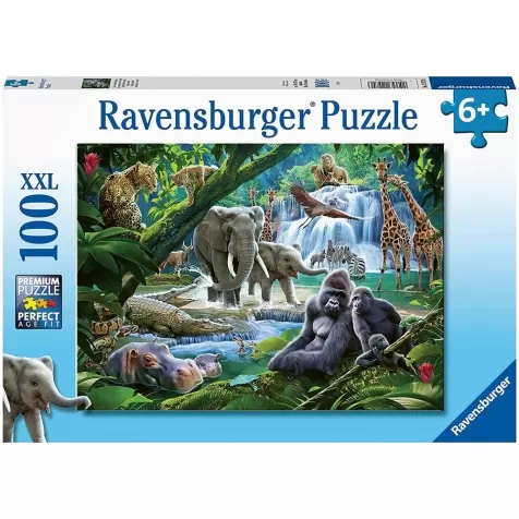 animali della giungla - puzzle 100 pezzi xxl