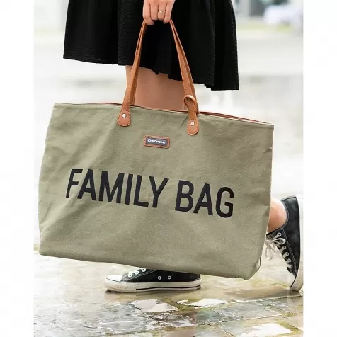 family bag - weekend bag - 55 x 18 x 40 cm - kaki