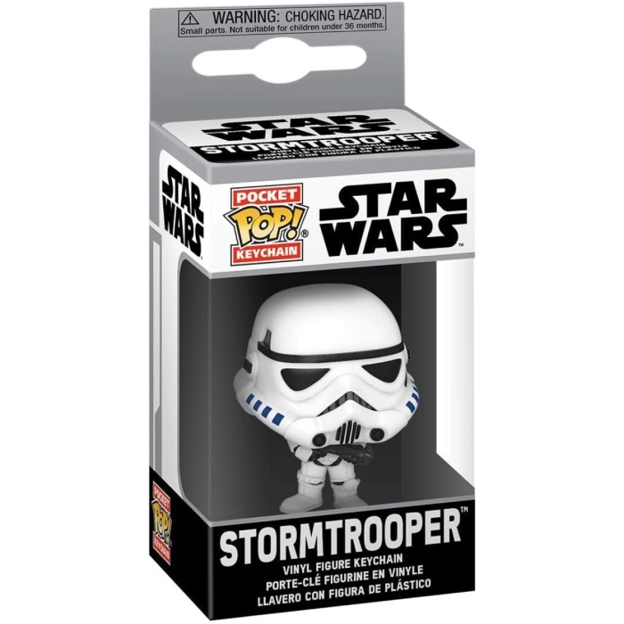 star wars - stormtrooper 4cm - funko pocket pop! portachiavi