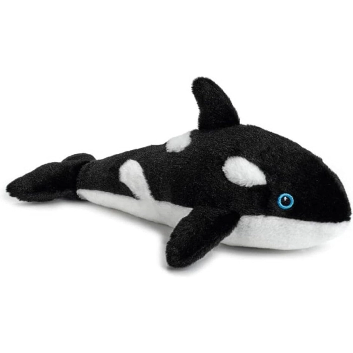 Peluche Orca Pocketkins Eco 12 Cm - Wild Republic, Realizzato Con Materiali Riciclati. Morbido, Ecologico E Sicuro, Perfetto Per Insegnare Ai Bambini Il Rispetto Per L'oceano.