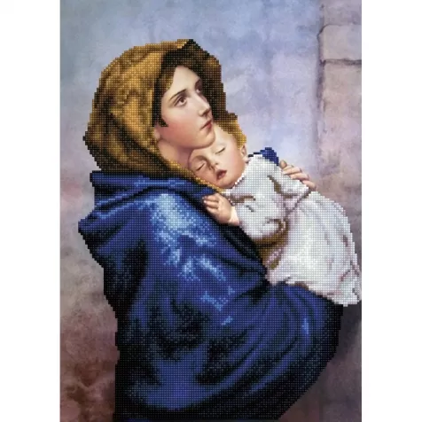 madonna della strada (roberto ferruzzi) - diamond dotz simply ddr.004 37x51.5cm