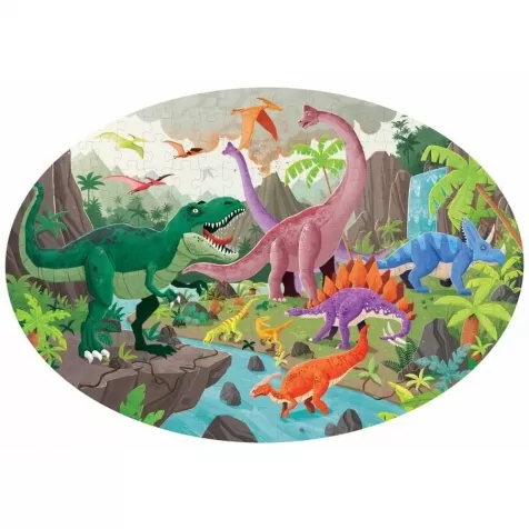 viaggia, conosci, esplora. i dinosauri - libro e puzzle 205 pz