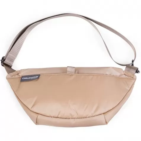 borsa marsupio trapuntata - banana bag on the go - 34 x 12 x 16 cm - beige