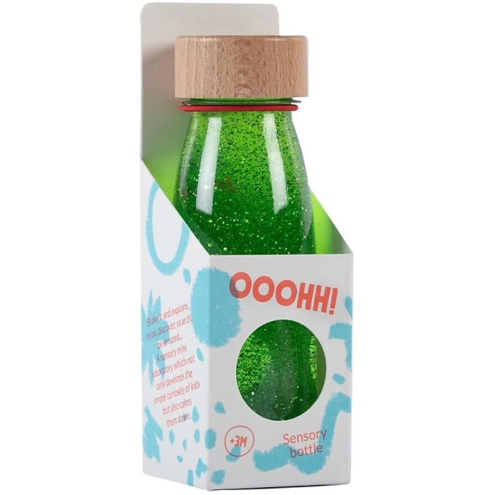 petit boum - bottiglia sensoriale float green