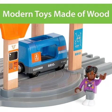 stazione ferroviaria con tunnel azione smart tech sound