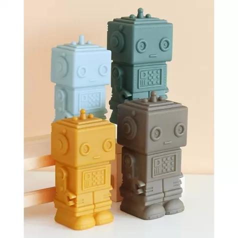 salvadanaio - robot - salvia scuro