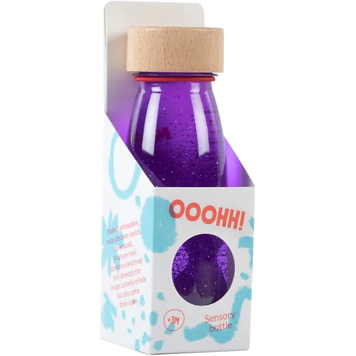petit boum - bottiglia sensoriale float purple