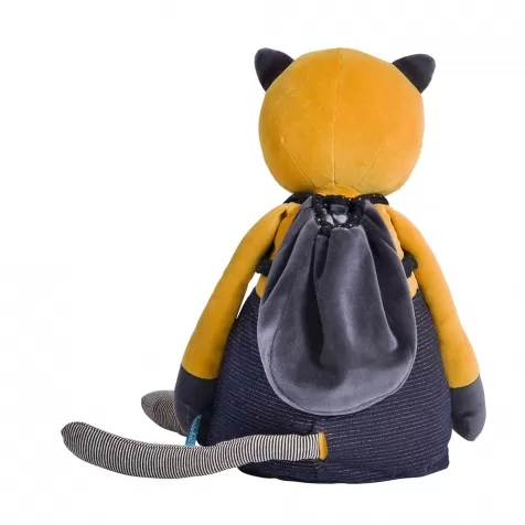 peluche gigante - il gatto giallo lulu 59 cm - les mustaches