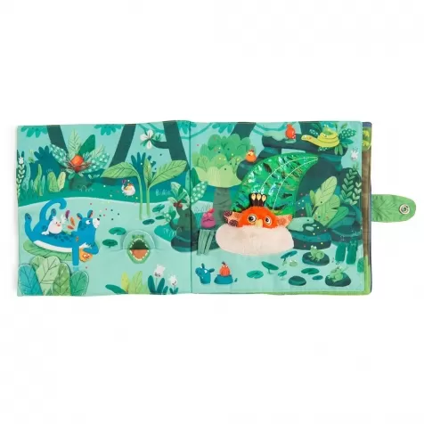 libro di stoffa attivita grande - dans la jungle: 2