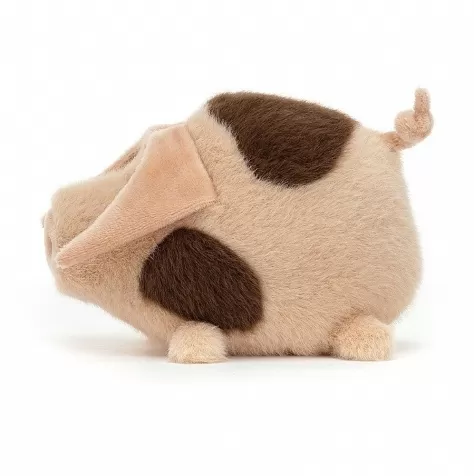 higgledy porcellino rosa a macchie di fango peluche 9cm