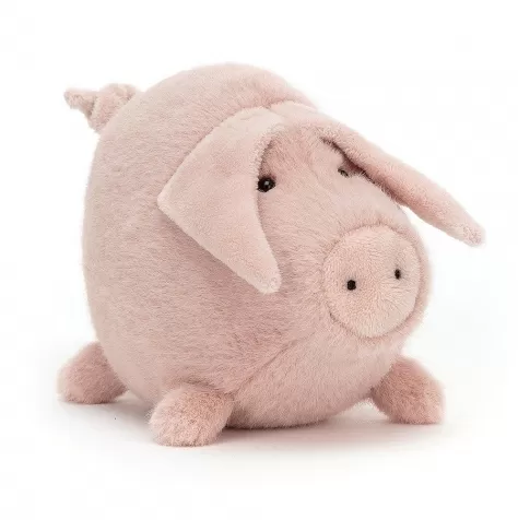 higgledy porcellino rosa peluche 9cm