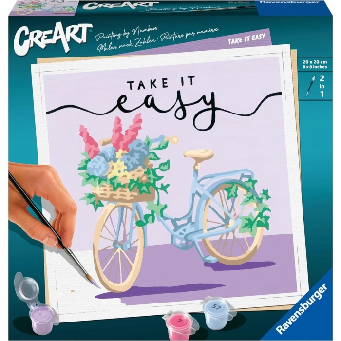 Ravensburger - CreArt Take it easy, Kit per Dipingere con i Numeri