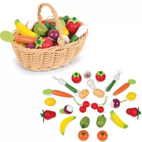 cestino con 24 frutti e verdure miste