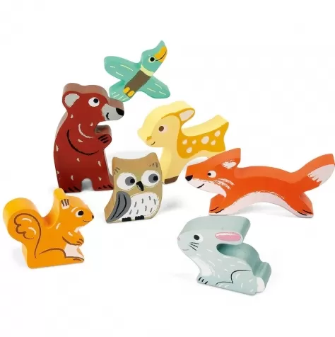 puzzle in legno 7 pezzi animali della foresta