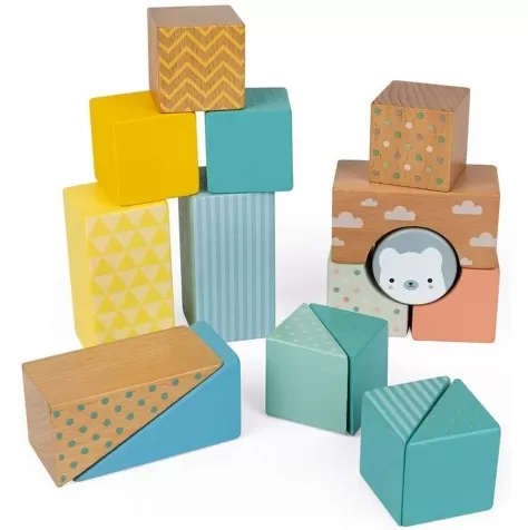 pure - carrello da trainare con cubi in legno