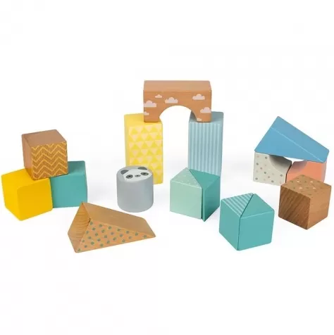 pure - carrello da trainare con cubi in legno