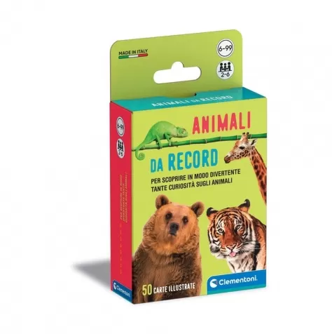 carte gioco sapientino - animali da record