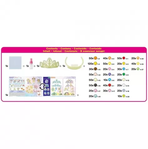aquabeads - set tiara disney princess