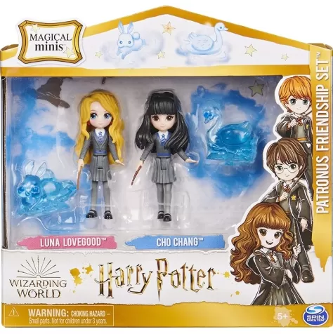 harry potter - set amicizia luna e cho - small doll 8cm articolata