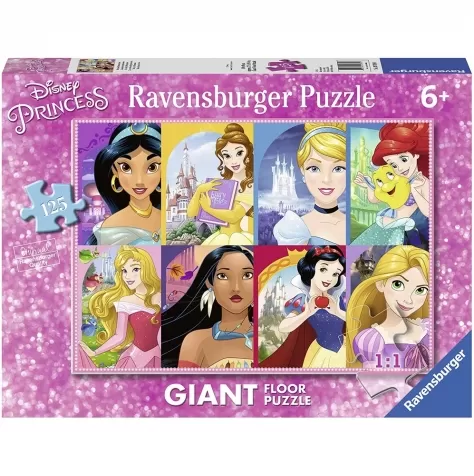 mondo di principesse - puzzle 125 pezzi pavimento