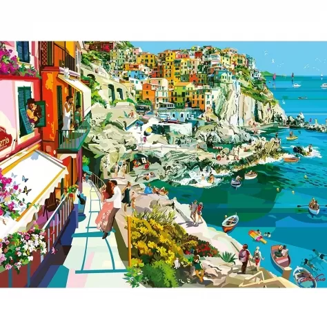 romance in cinque terre - puzzle 1500 pezzi