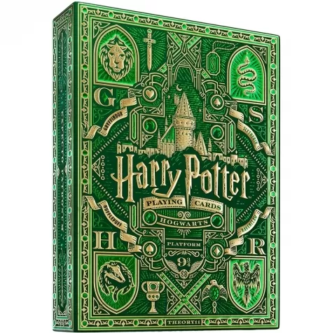 harry potter serpeverde - mazzo poker dorso verde