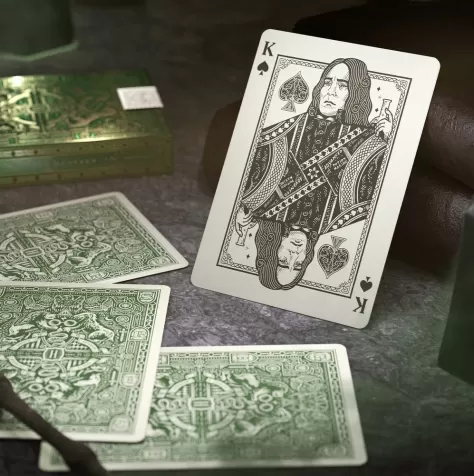 harry potter serpeverde - mazzo poker dorso verde