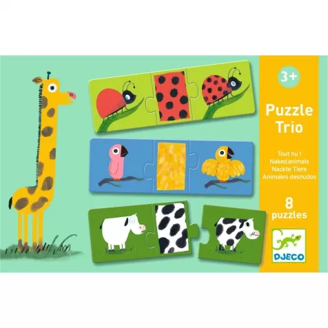 puzzle trio - i vestiti degli animali: 1