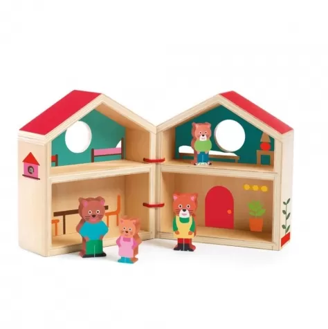 minihouse - casetta in legno con personaggi