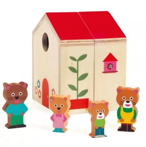 minihouse - casetta in legno con personaggi