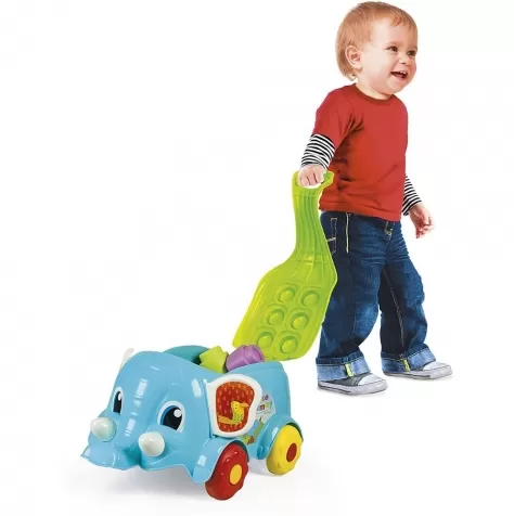 clemmy - carrettino elefantino con costruzioni morbide