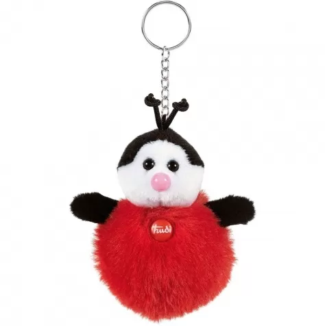 portachiavi bubbly coccinella - peluche 15cm