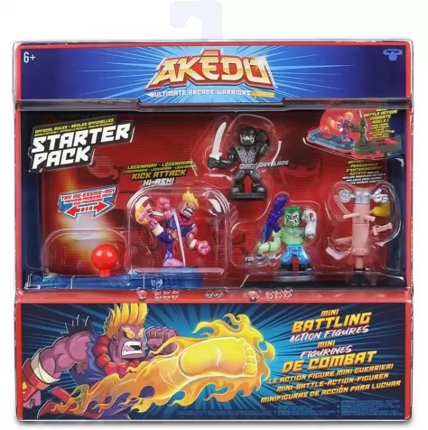 akedo - starter pack set 3 personaggi + 1 joystick